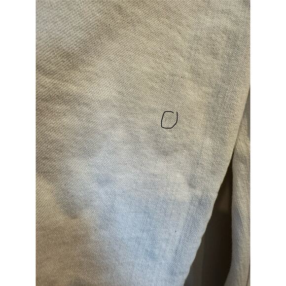 Mother The Mid Rise Maven Act Natural Cream Ankle Fray Jeans Size 30 - Picture 7 of 13